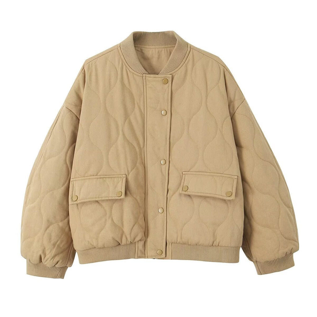 Quilted Bomber Jacket | Puff Style | Casual Outerwear