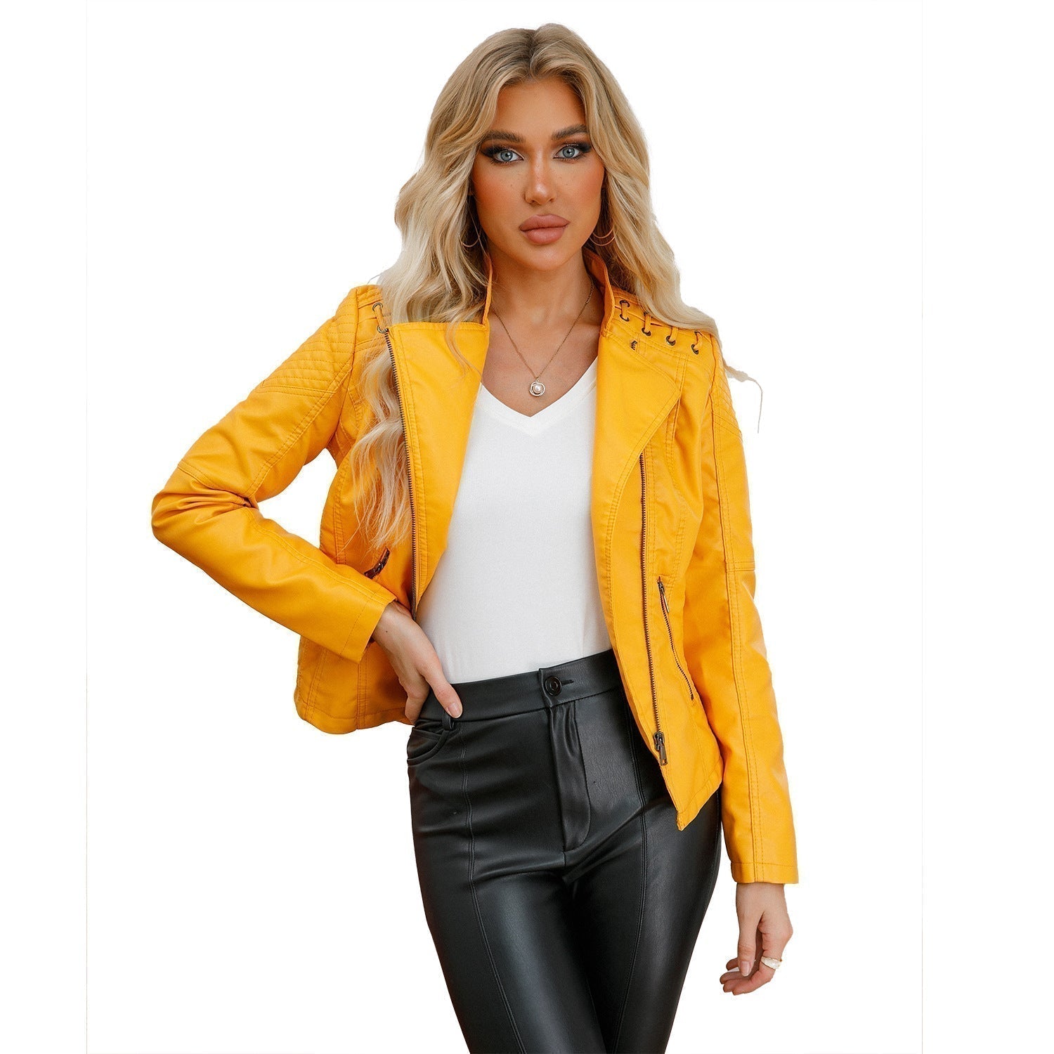 Faux Leather Biker Jacket | Stylish & Bold | Casual & Night Out