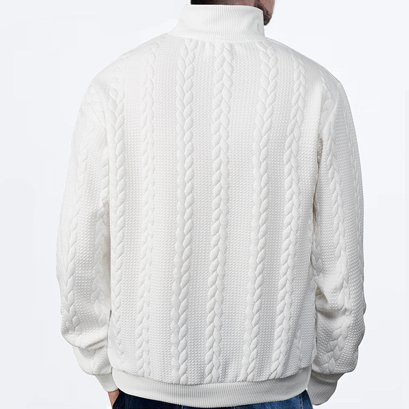 Cable-Knit Quarter-Zip Sweater | Warm and Stylish | Classic Design
