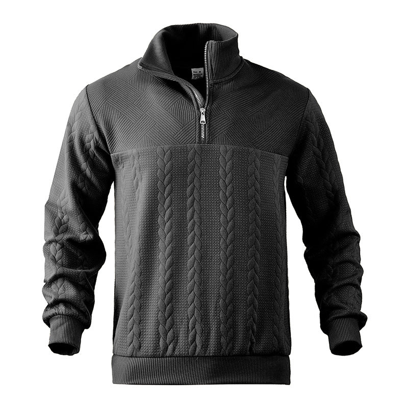 Cable-Knit Quarter-Zip Sweater | Warm and Stylish | Classic Design