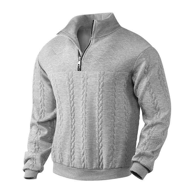 Cable-Knit Quarter-Zip Sweater | Warm and Stylish | Classic Design