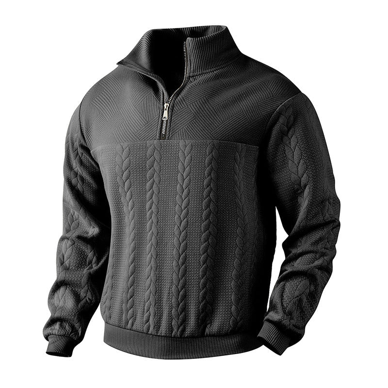 Cable-Knit Quarter-Zip Sweater | Warm and Stylish | Classic Design