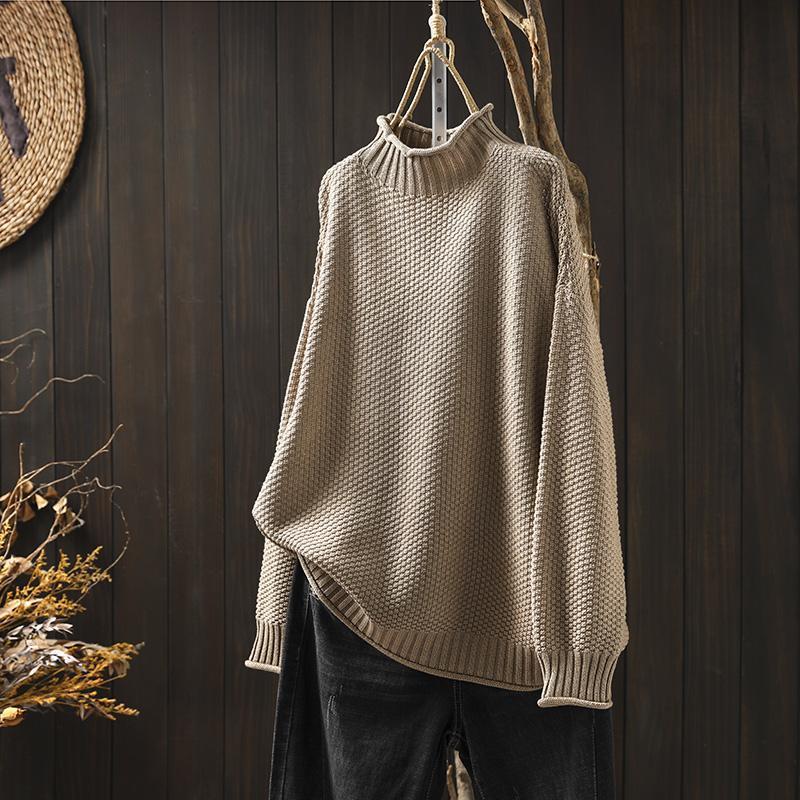 Oversized Knit Sweater | Chunky Turtleneck | Cosy & Stylish | Women’s Knitwear