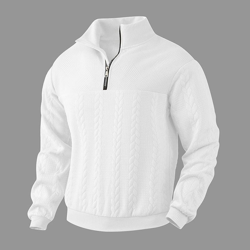 Cable-Knit Quarter-Zip Sweater | Warm and Stylish | Classic Design