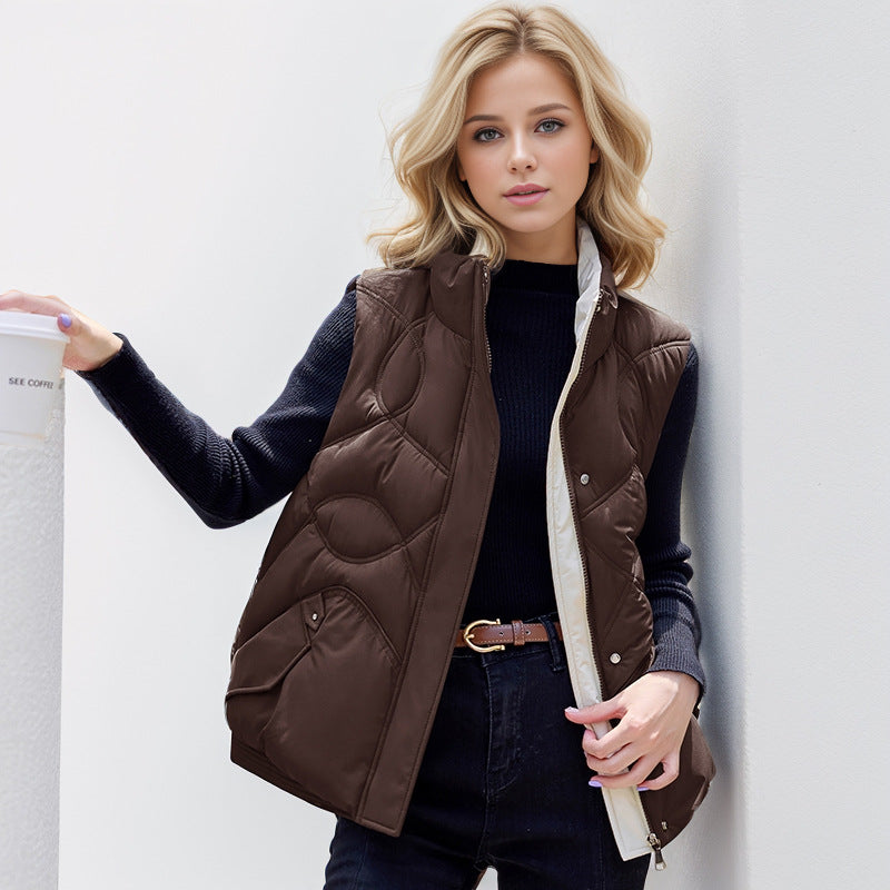 Sleeveless Puffer Vest | Quilted Design | Warm & Stylish