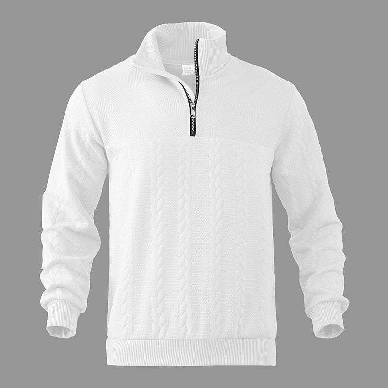 Cable-Knit Quarter-Zip Sweater | Warm and Stylish | Classic Design