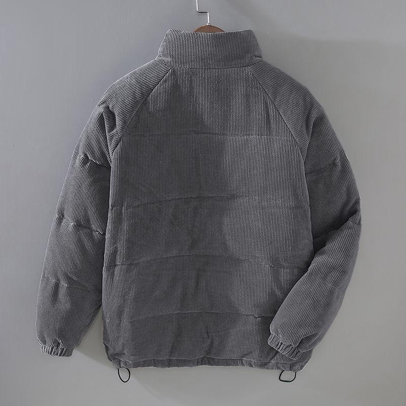 Corduroy Puffer Jacket | Quilted Design | Smart Casual Outerwear