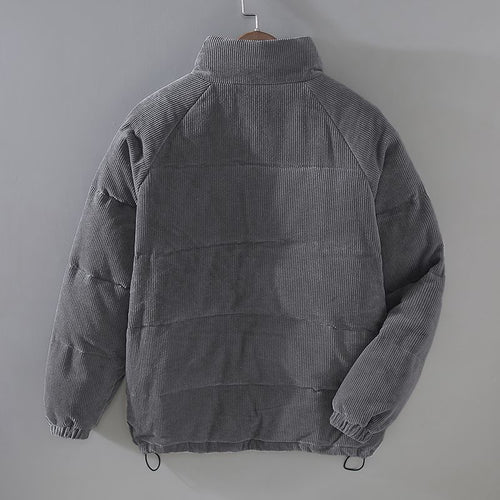 Corduroy Puffer Jacket | Quilted Design | Smart Casual Outerwear