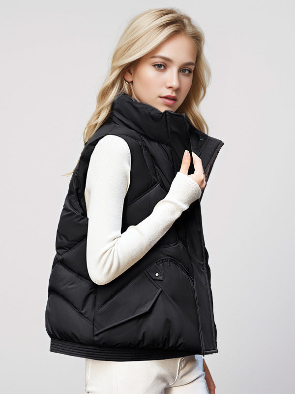 Sleeveless Puffer Vest | Quilted Design | Warm & Stylish