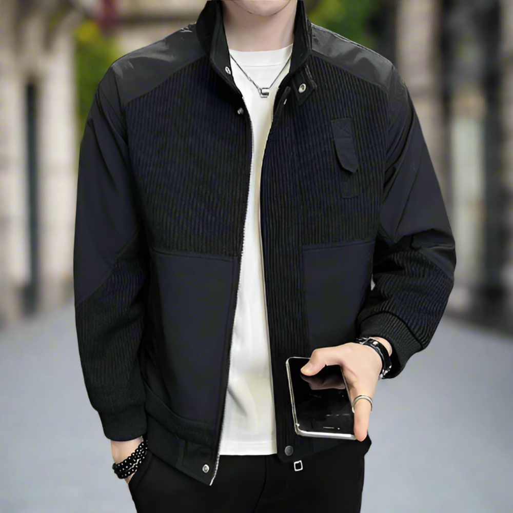 Knitted Patchwork Jacket | Unique Design, Soft Material | Casual and Everyday Wear