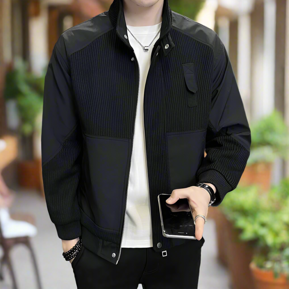 Knitted Patchwork Jacket | Unique Design, Soft Material | Casual and Everyday Wear