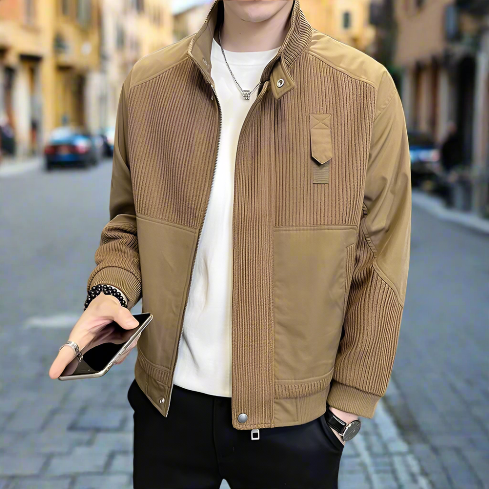 Knitted Patchwork Jacket | Unique Design, Soft Material | Casual and Everyday Wear