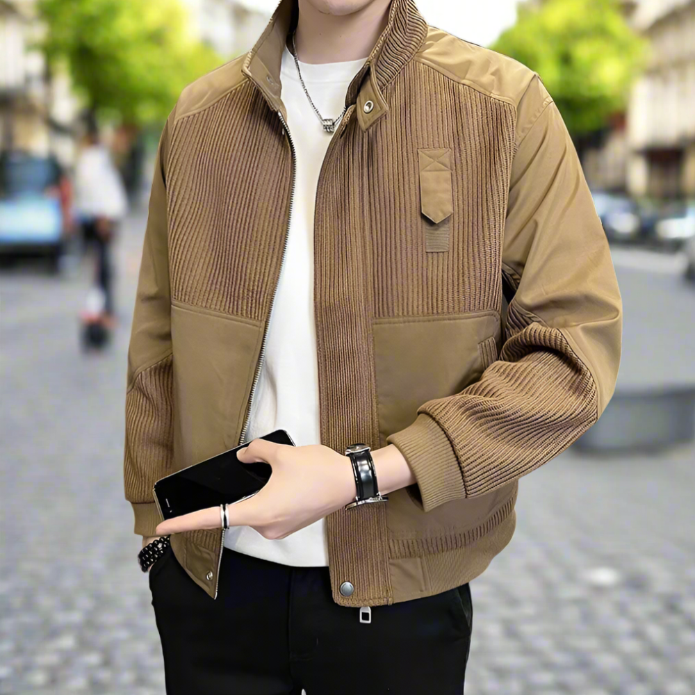 Knitted Patchwork Jacket | Unique Design, Soft Material | Casual and Everyday Wear