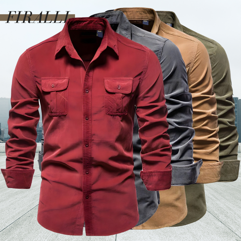 Utility Long-Sleeve Shirt | Durable Cotton Blend | Rugged and Stylish