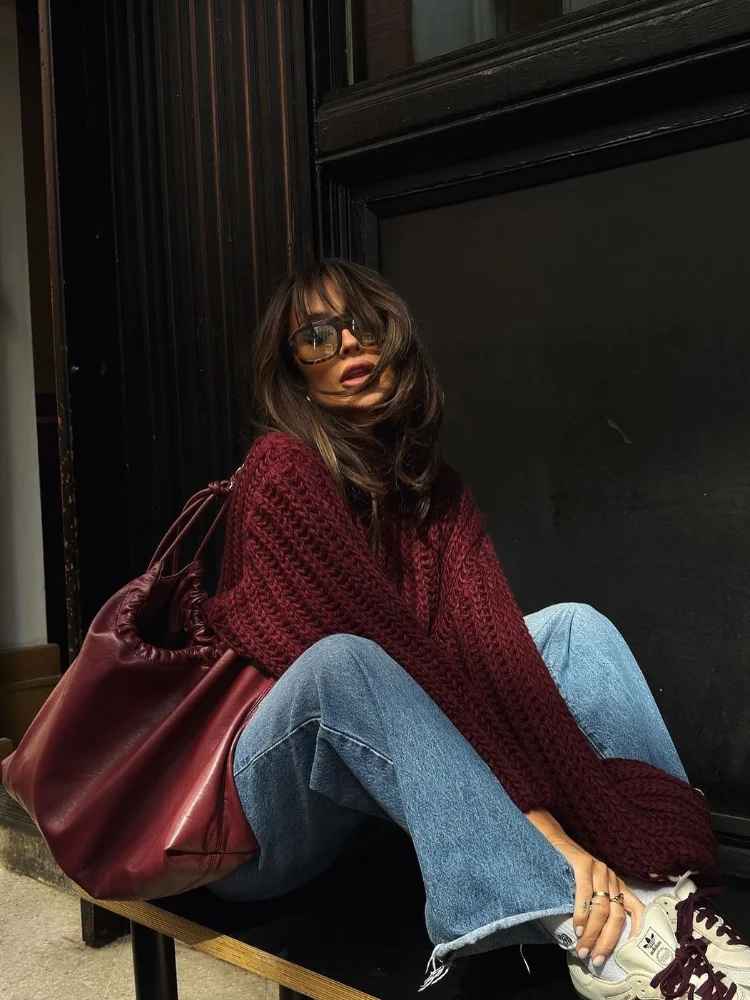 Oversized Knit Sweater Dress | Cozy & Stylish | Winter Essential