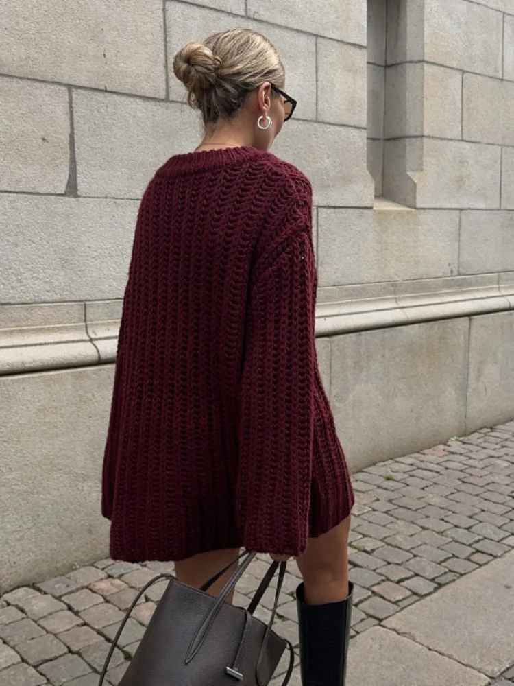 Oversized Knit Sweater Dress | Cozy & Stylish | Winter Essential