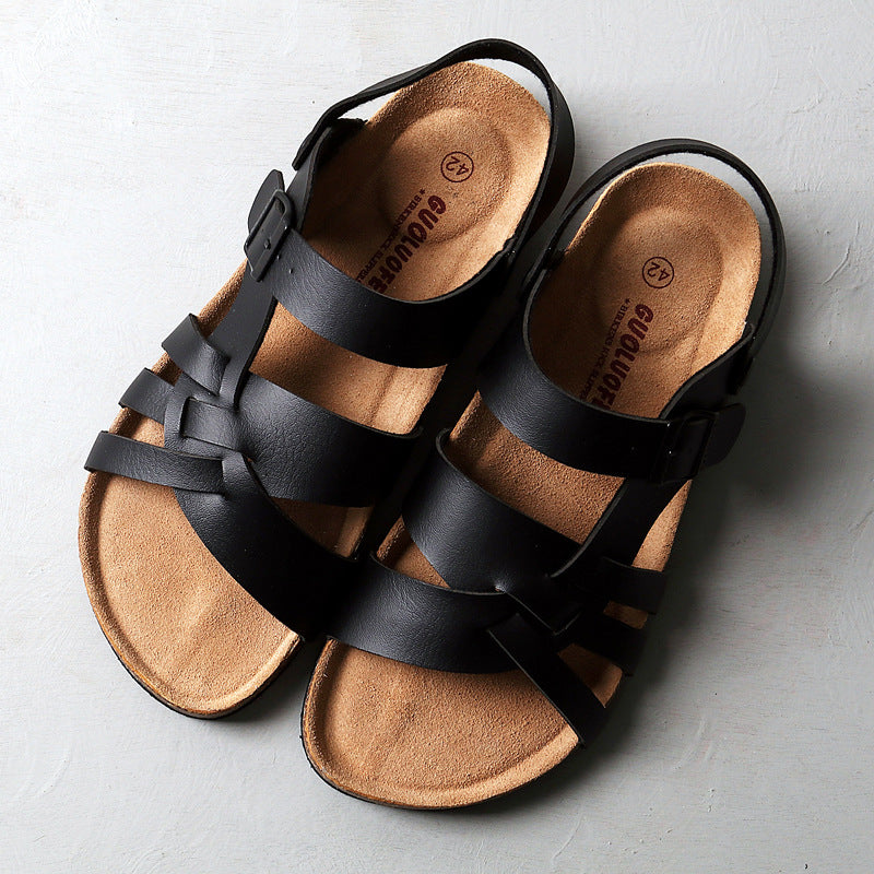 Adjustable Strap Sandals | Cushioned Footbed | Faux Leather | Everyday Summer Wear