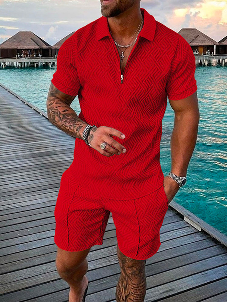 Summer Shirt and Shorts Set | Breathable Cotton Blend | Relaxed Summer Style