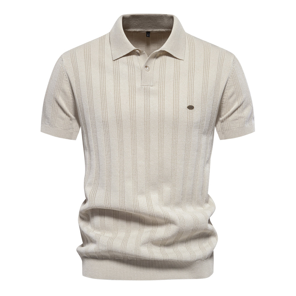 Knitted Polo Shirt | Soft Cotton Blend | Timeless Smart-Casual Style
