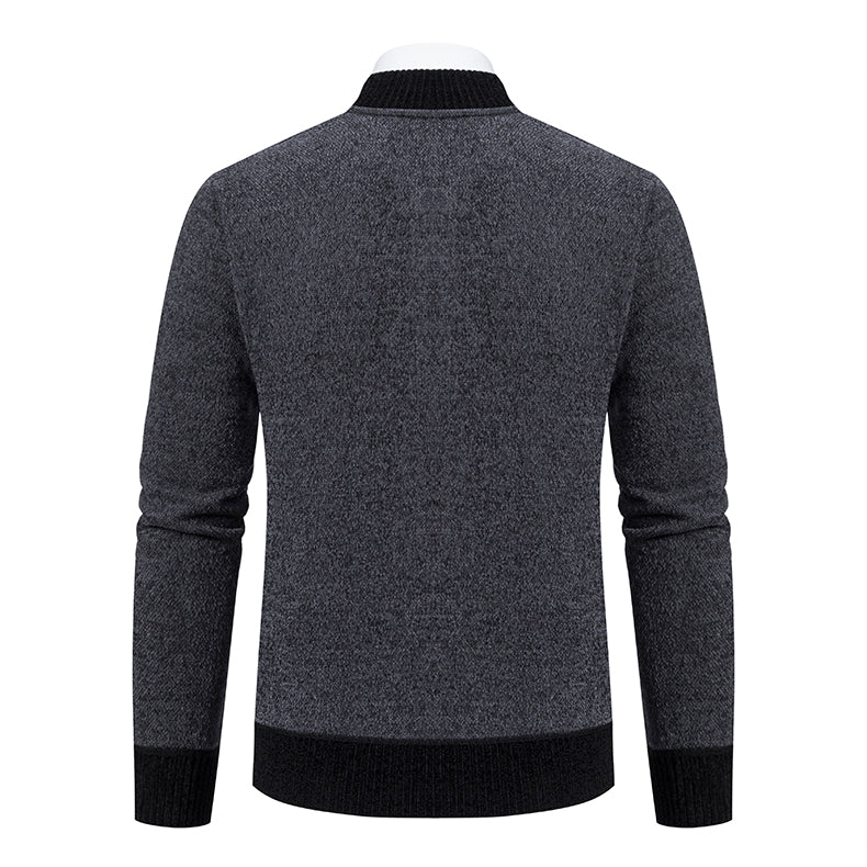 Embroidered Zip-Up Cardigan Jacket | Sleek and Comfortable | Slim Fit