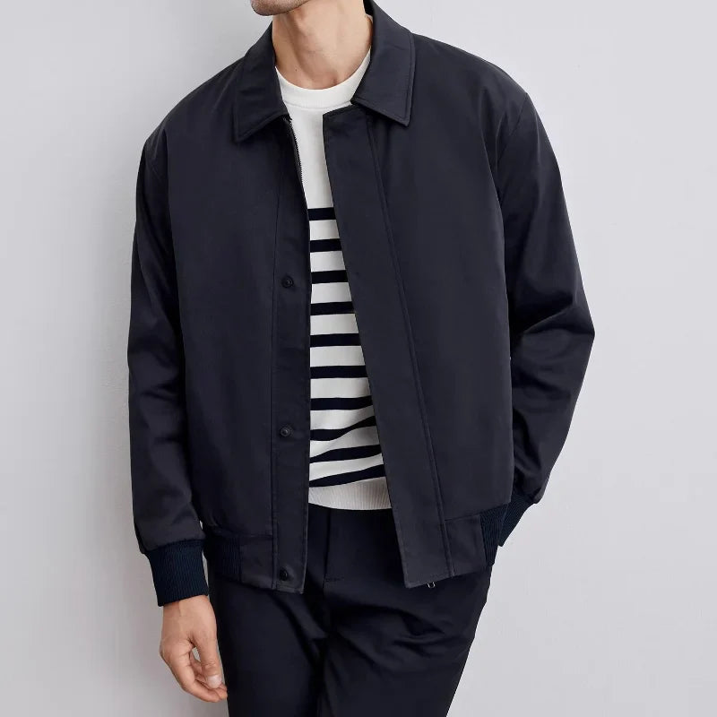Minimalist Collared Jacket | Lightweight & Versatile | Smart-Casual