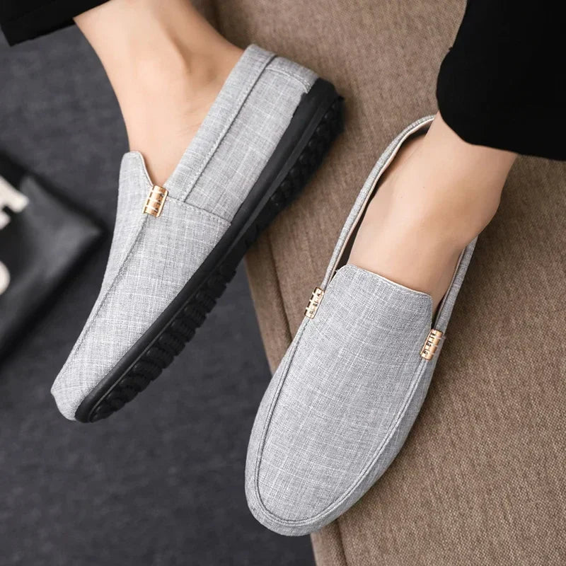 Slip-On Loafers | Lightweight Linen | Modern and Stylish