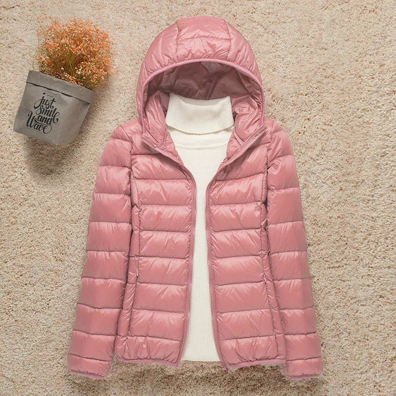 Hooded Lightweight Puffer Jacket | Packable Design | Warm and Versatile