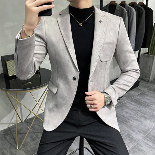 Velvet Blazer | Slim Fit | Luxurious Texture