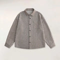 Striped Long-Sleeve Shirt | Classic and Versatile | Cotton Blend