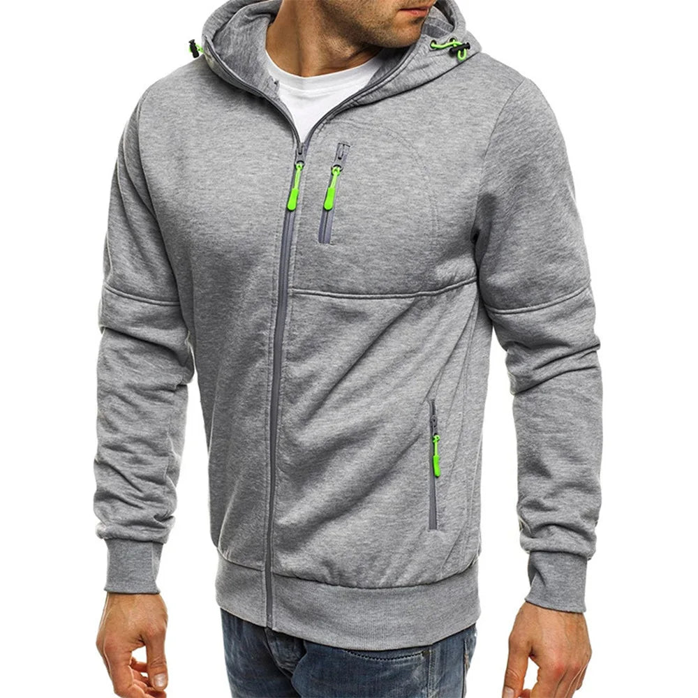 Lightweight Dual Zipper Hoodie | Modern Design, Comfortable Fit | Casual and Everyday Wear