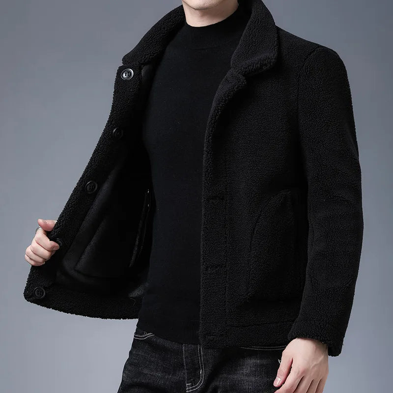 Wool-Blend Button-Up Jacket | Warm and Stylish | Classic Design