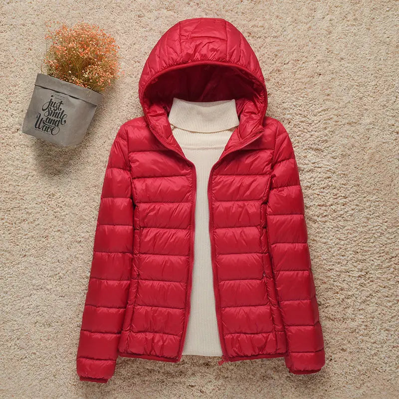 Hooded Lightweight Puffer Jacket | Packable Design | Warm and Versatile