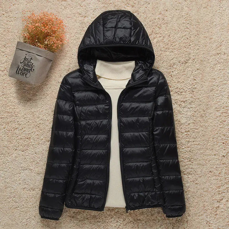 Hooded Lightweight Puffer Jacket | Packable Design | Warm and Versatile