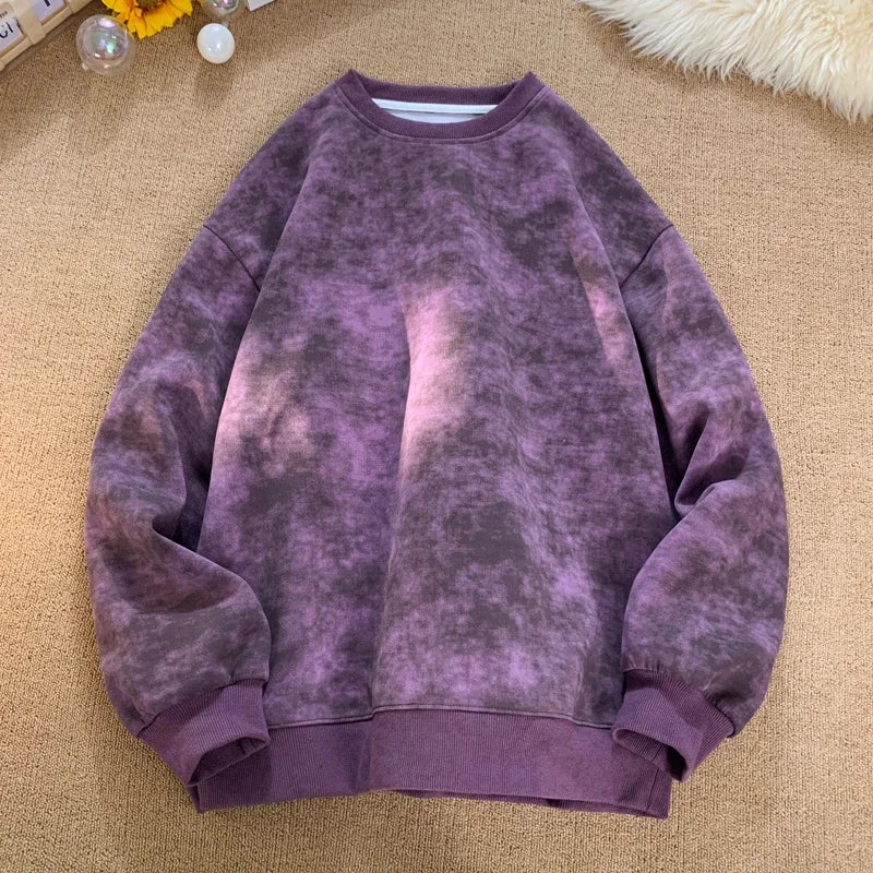 Tie-Dye Oversized Sweatshirt | Artistic Style | Comfortable Fit