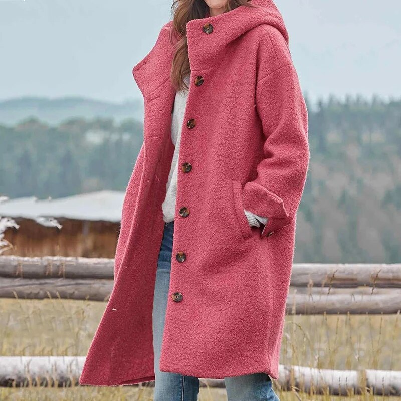 Longline Sherpa Coat | Warm & Stylish | Soft Fleece Design