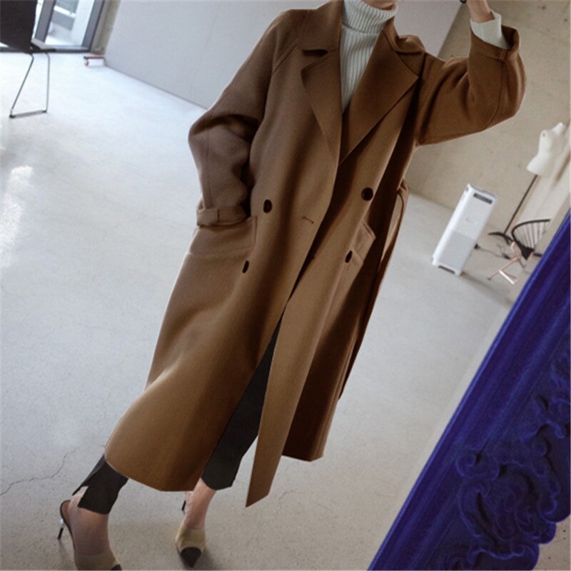 Long Coat | Double-Breasted & Belted | Timeless Outerwear