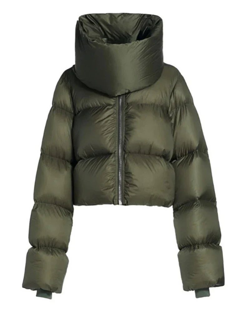 Oversized Cropped Puffer Jacket | Warm & Edgy | Streetwear Essential