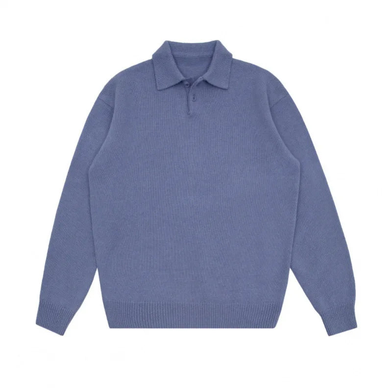 Collared Knit Sweater | Cotton Blend | Casual and Refined