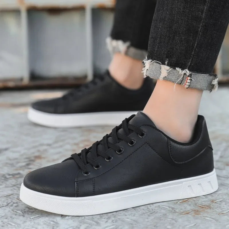 Leather Casual Sneakers | Minimalist Design | Comfortable and Versatile