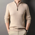 Ribbed Half-Zip Sweater | Modern Style | Cozy Comfort