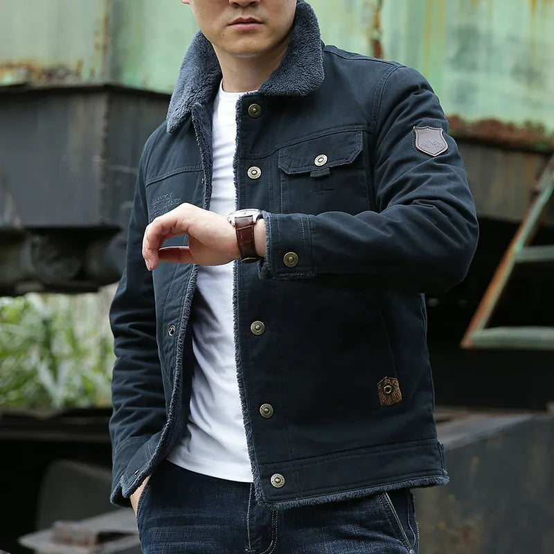 Sherpa-Lined Denim Jacket | Warm and Durable | Timeless Style