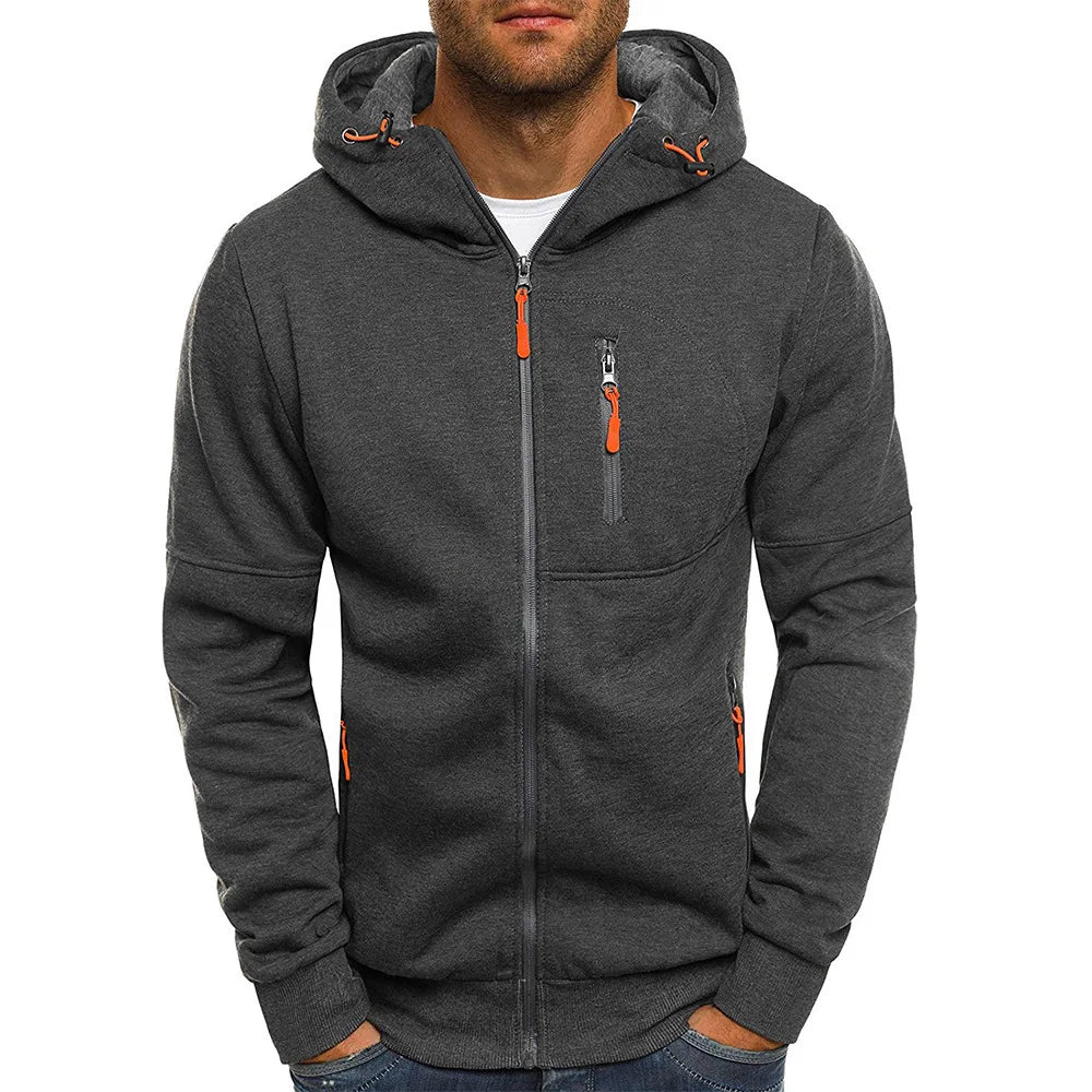 Lightweight Dual Zipper Hoodie | Modern Design, Comfortable Fit | Casual and Everyday Wear