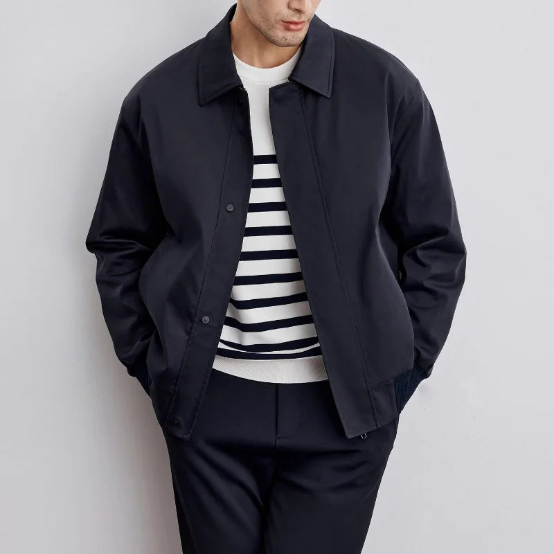 Minimalist Collared Jacket | Lightweight & Versatile | Smart-Casual