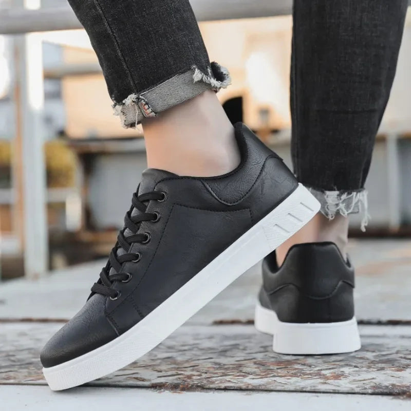 Leather Casual Sneakers | Minimalist Design | Comfortable and Versatile