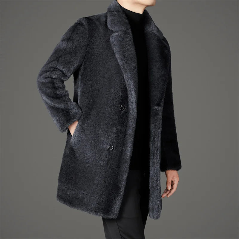 Faux Fur Overcoat | Luxurious Design | Warm and Elegant