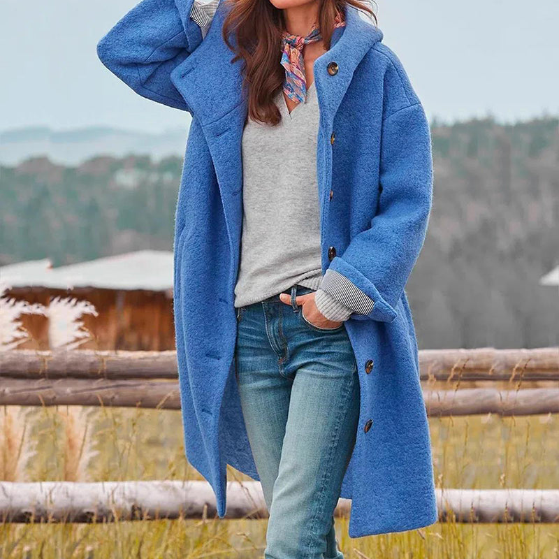 Longline Sherpa Coat | Warm & Stylish | Soft Fleece Design