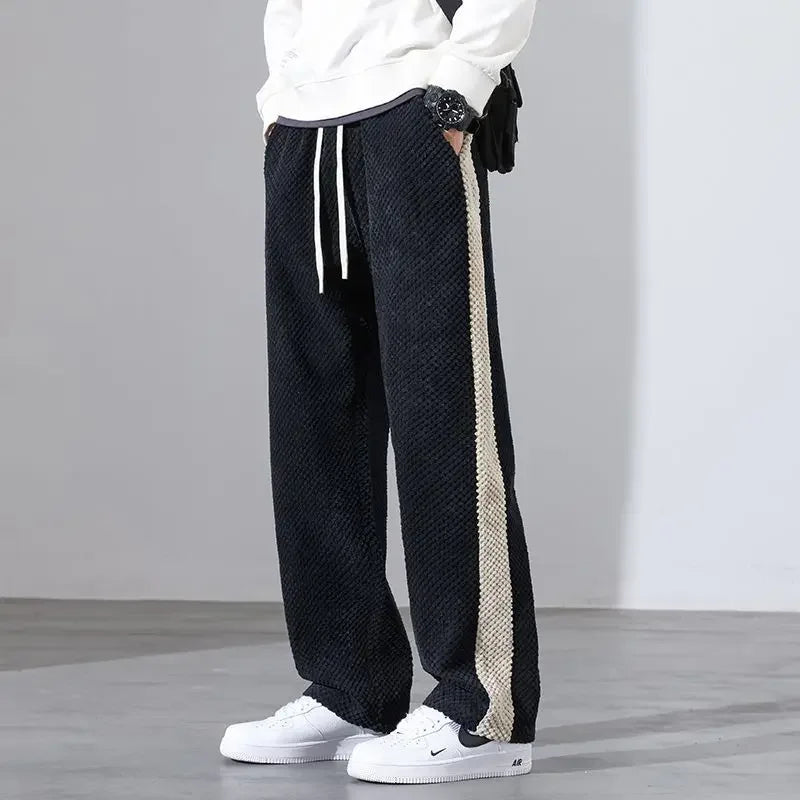 Wide-Leg Knit Pants | Cotton Blend | Relaxed Fit