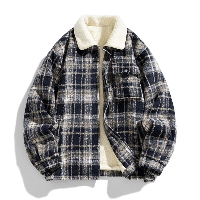 Plaid Sherpa-Lined Jacket | Warm and Trendy | Vintage Style