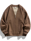 Zip-Up Cardigan Jacket | Relaxed Fit | Versatile and Comfortable