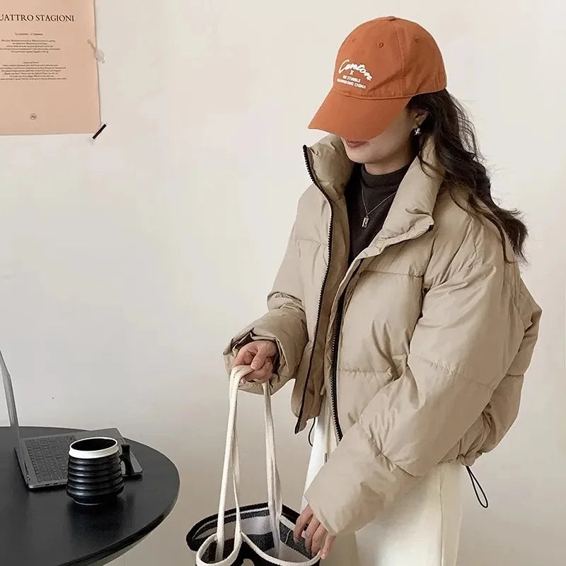 Cropped Puffer Jacket | Lightweight Insulation | Cozy and Trendy